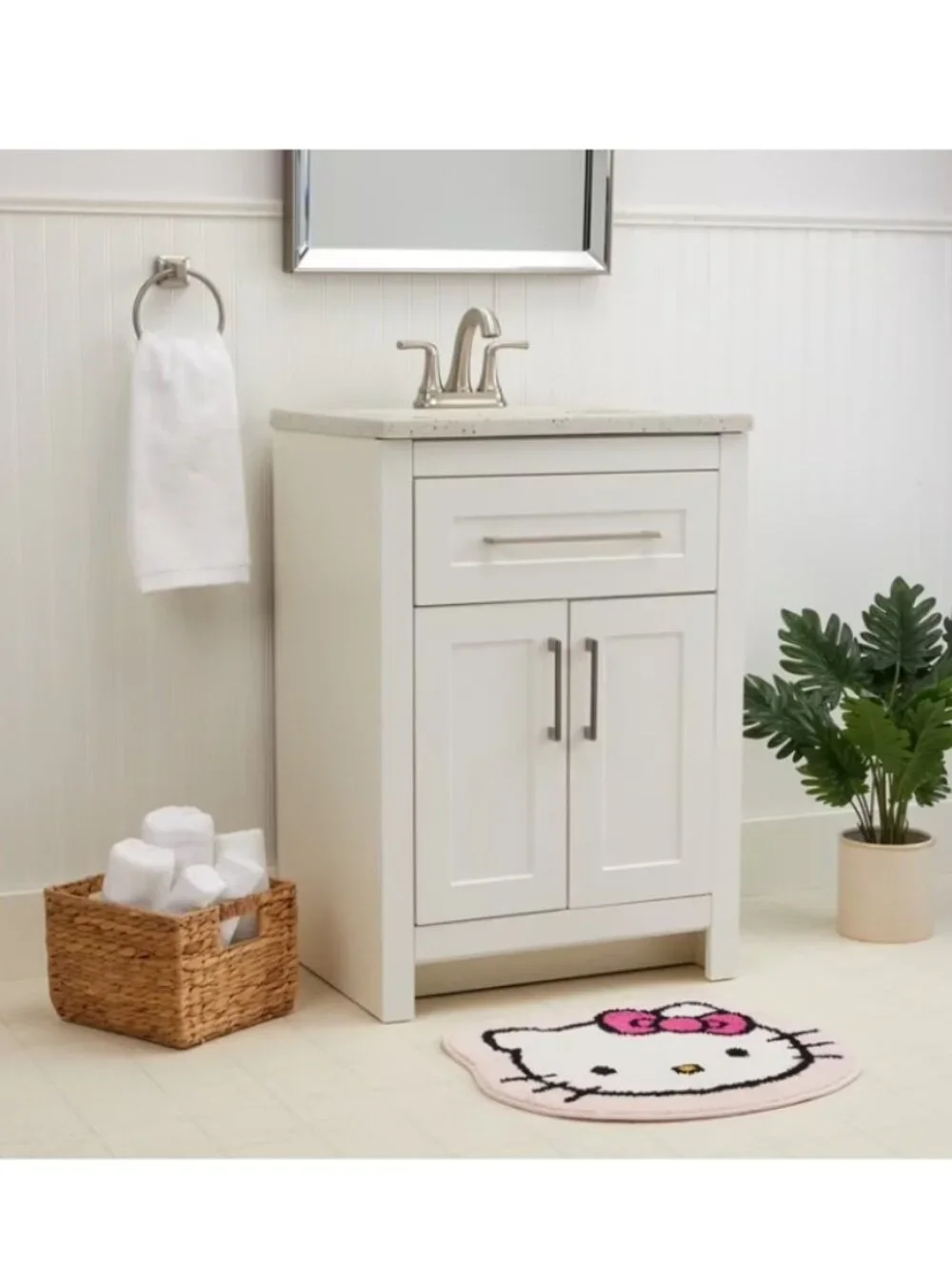 Hello Kitty Pink Bath Rug NEW 🐈
